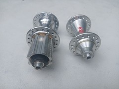 Vintage Campagnolo Chorus/Edco Racer 32h hubset 9/10 OS axle