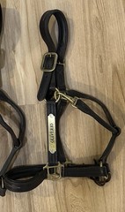 Perris Cob Fancy Stitch Padded Leather Halter