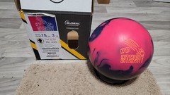 900 Golbal Honey Badger Intensity Bowling Ball 1st Quality | 15 Pounds 4-4.5″Pin