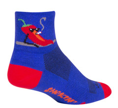 Socks – SockGuy – Smokin Hot Chilly Pepper L/XL 3″ Classic Cycling/Running NEW