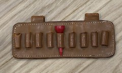 Antique Leather Golf Tee Holder Real Pigskin Made In England Fits On Belt