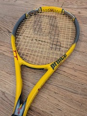 Prince TT Scream OS B875 Tennis Racket Triple Threat Yellow 4 3/8″ Grip