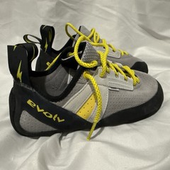 Evolv Defy Rock Climbing Shoes Gray Yellow Men’s Size 7.5 Men’s New No Box