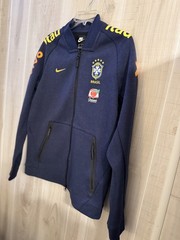 Brazil Travel Jacket Sweatshirt Nike 2019 dark blue navy long Sleeve Rare Neymar