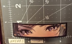 Small Sexy Anime Eyes Adult Humor Sticker For Guitar Laptop Phone Ect. Mat80b