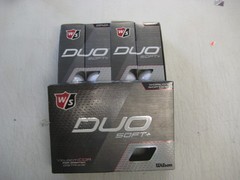 2 dozen BRAND NEW Wilson Staff Duo Soft + golf balls White