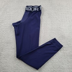 Under Armour Long Johns Mens L Blue Base Layer Bottom Compression Polyester