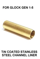 TiN Coated Stainless Steel Channel Liner For GLOCK Gen 1 – 5 Models