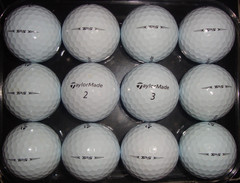 12 Taylormade TP5 previous years golf balls