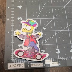 BTTF Bart Simpson Adult Humor Sticker For Guitar Laptop Phone Mat90b