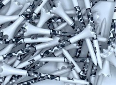 New 3 1/4″ TRUESTRIKE USA Grayscale Camo 3.25 Premium Black Gray White Golf Tees