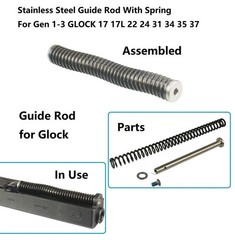 Stainless Steel Guide Rod for GL0CK G17/17L/G22/G24/G31/G34/G35 Gen 1-3