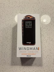Bushnell Golf Wingman Speaker & Audible GPS in Black/Orange New in Box