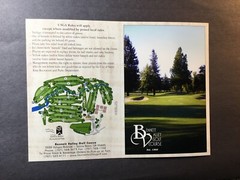 Bennett Valley Golf Course. Santa Rosa, Ca. Golf Scorecard