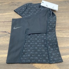 Nike Air Hood Black Check Swoosh Logo One Size OSFM 100.9918-034