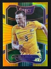 Panini 17-18 Select Soccer Australia Brad Smith Gold /10 Socceroos