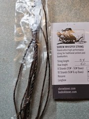 Recurve Whisper Bow String. Shrew/Bodnik