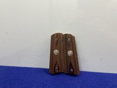Altamont 1911 Government Wood Double Diamond Grips With Colt Medallions