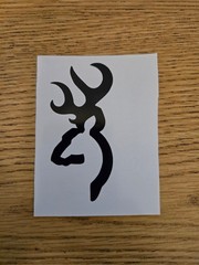 Browning BUCK style Decal Pick Size / Color Ammo Can Locker Hunting Sticker Car