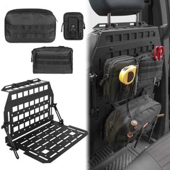 Rigid MOLLE Panel Car Seat Back Organizer Rack Backseat Storag for Chevy Jeep