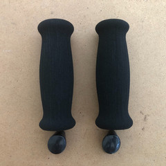 New Bicycle Bike Foam Grips 125mm Open End Black