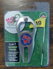 NCAA SMU Hat Trick Divot Tool 5 In 1 Golf Divot Tool, Ball Marker…