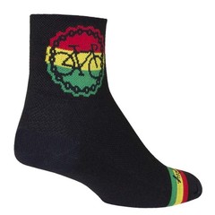 Socks – SockGuy – 3″ Classic Rastaride L/XL Cycling/Running NEW