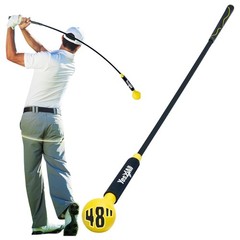 Yes4All Golf Swing Trainer, Weighted Club for Golf Warm-Up, 48 Inch, Yellow