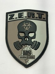 ZERT NATION Kansas State Blackout PVC Morale Patch Zombie Eradication Zero Day