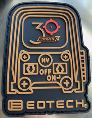 SHOT 🎯 Show 2025, EOTECH “30 Years” Anniversary PVC Patch, Hook & Loop, NEW!