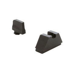 AMERIGLO Tall Black serrated .350″ FRONT, FlatGlock 2XL Height Set