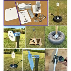 Akriva AR500 Steel Shooting Target Kit with Stand, Base and 3/8″ AR 500 Target