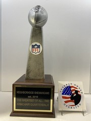 Fantasy Football Trophy Award Perpetual 19″FREE Engraving *SUPPORT THE VET*