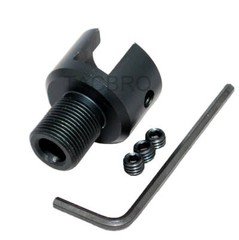 Ruger .22 Mark 1,2,3 Adapter 1/2×28 TPI For Muzzle Brake – Black Anodized