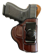 IWB Brown Full Grain Leather Holster by Maxx Carry – Total Comfort! Choose Model
