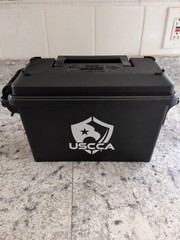 USCCA Plastic Conceal Carry MTM Case Gard Ammo Storage Box – Black