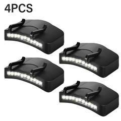 4x Ultra Bright Hand Free LED Clip on Cap Light for Fishing Camping Baseball Cap