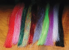 Hareline Dubbin’ SOLID COLOR KRYSTAL Fly & Jig Tying Flash Material U Pick Color