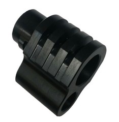 1911 COMMANDER Compensator Brake w/ SIDE SLOTS 45acp SS – Black Nitride Finish