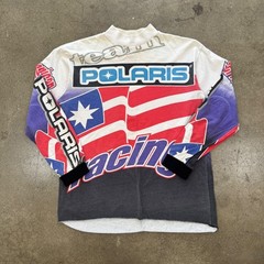 00s Team Polaris AOP Racing Jersey Tee Size CL