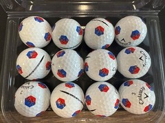12 Callaway ChromeSoft Truvis Red/Blue TruTrack AAA/Good Quality Used Golf Balls