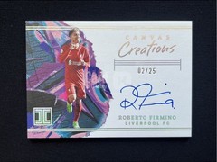 Roberto Firmino Panini Impeccable On card auto Canvas Creations 02/25