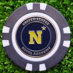 United States Naval Academy Midshipmen Golf Ball Marker Magnetic Poker Chip New
