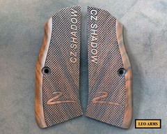CZ Shadow 2 Turkish Walnut Wood Grips. Checkered. Handmade. USA Based Seller