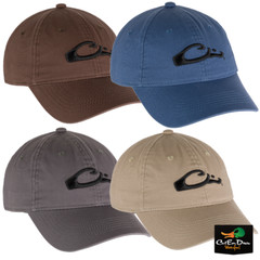 NEW DRAKE WATERFOWL COTTON TWILL LARGE LOGO CAP