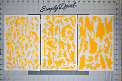 Multi Camo High Heat Vinyl Stencil Kit – 3x 11″x6″ Sheets Paint Mask Cerakote