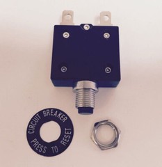 Push Button 40 Amp Circuit Breaker (12/24/48 volts DC or 120/240 volts AC)