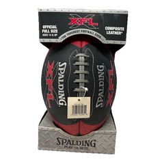 XFL Vintage Y2K Spalding Official Size Football Deadstock 2001 WWF WWE Leather