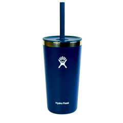 Hydro Flask Indigo Blue 20 oz All Around Tumbler with Straw Lid New Minor Flaw