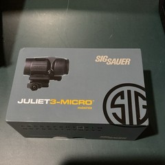 Sig Sauer JULIET3-MICRO 3x Magnifier, 3x22mm, Push-Button Mount, FDE – SOJ3M011
